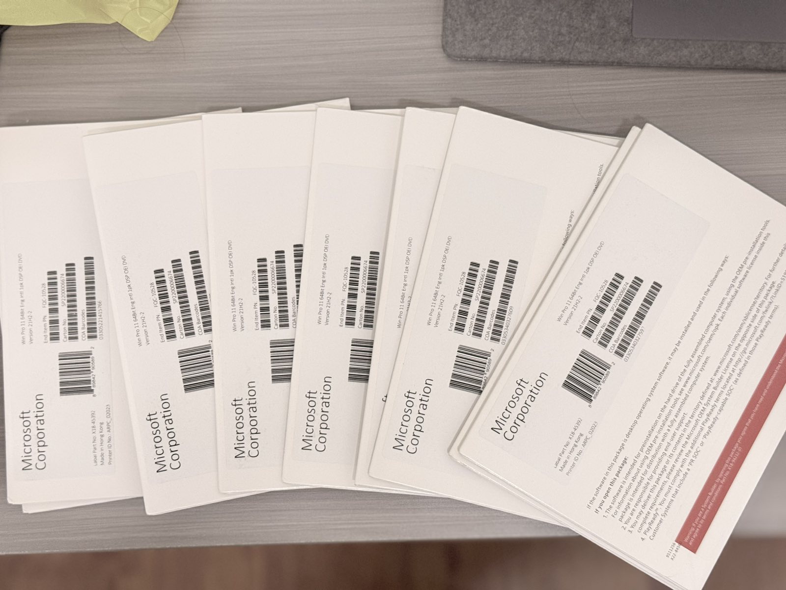 Microsoft License 4